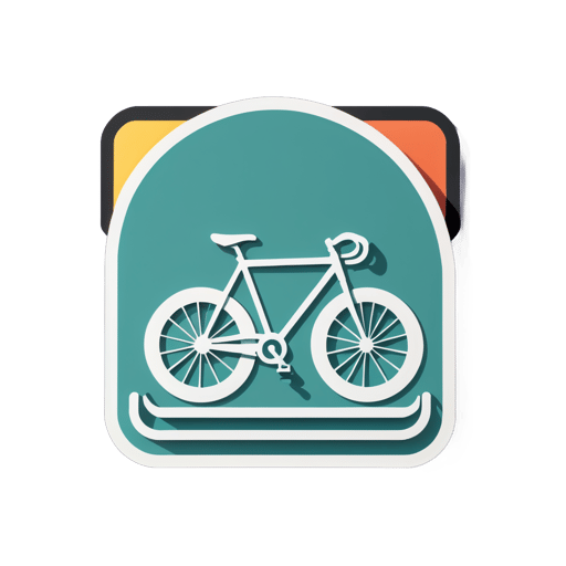Support à vélos sticker