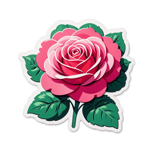 Rose parfumée sticker