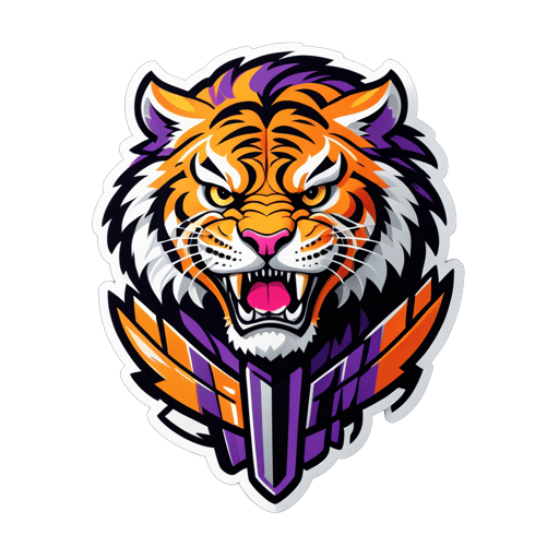 Fettiger Tiger Gladiator sticker