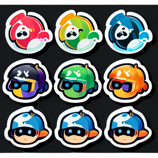 Cool and simple SwagXu17 stickers sticker