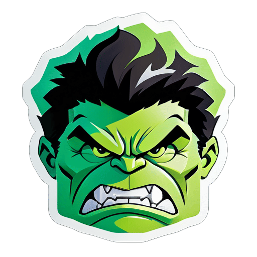 créer autocollant hulk sticker