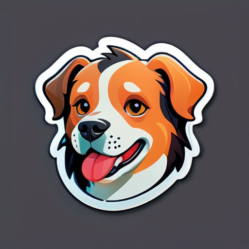 Autocollant d'avatar de chien sticker