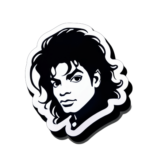 mặt của michael jackson sticker