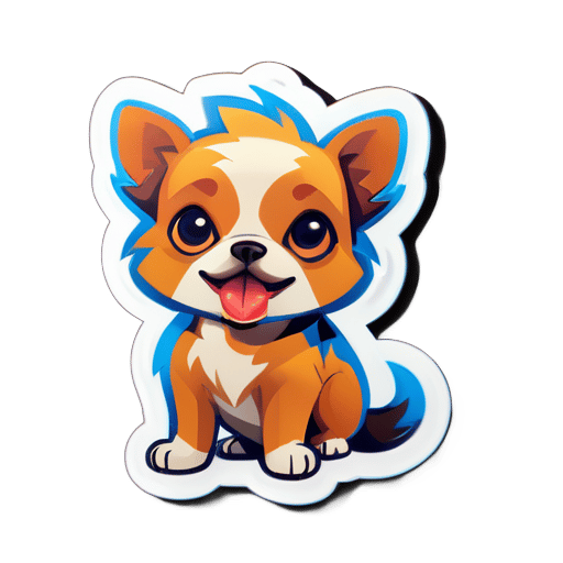 A small dog sticker