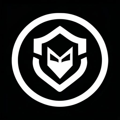 Cree un logotipo de empresa para una empresa privada llamada HackNox, haga un logotipo utilizando solo colores blanco y negro, hágalo parecer profundamente relacionado con la ciberseguridad sticker