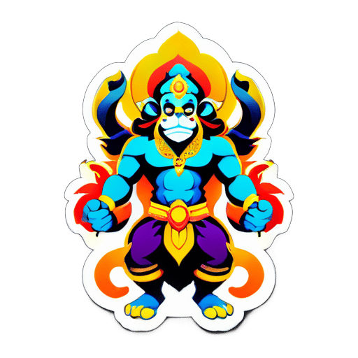 pegatina de Hanuman sticker