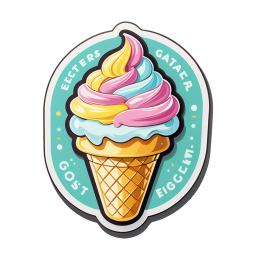 新鮮義式冰淇淋 sticker