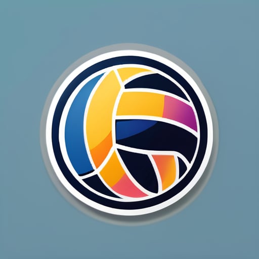 logotipos de voleibol sticker