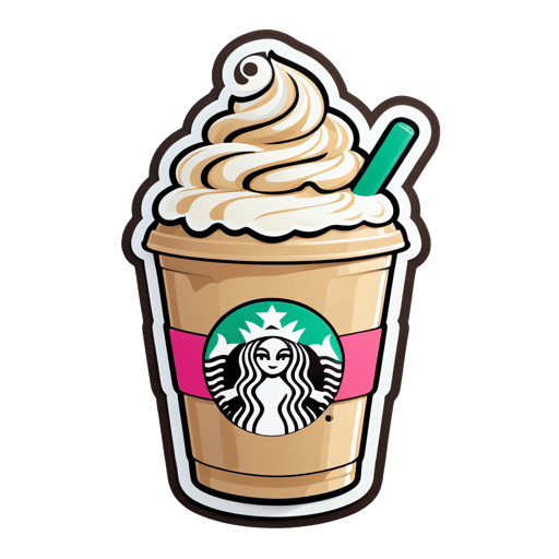 Frappuccino mignon sticker