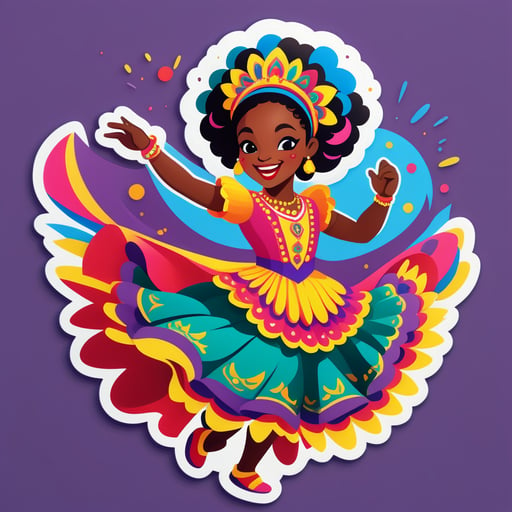 Jubilant Festival Dancer sticker