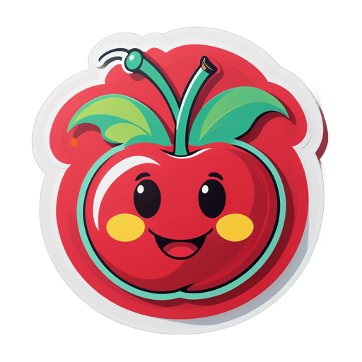 Cheerful Cherry sticker