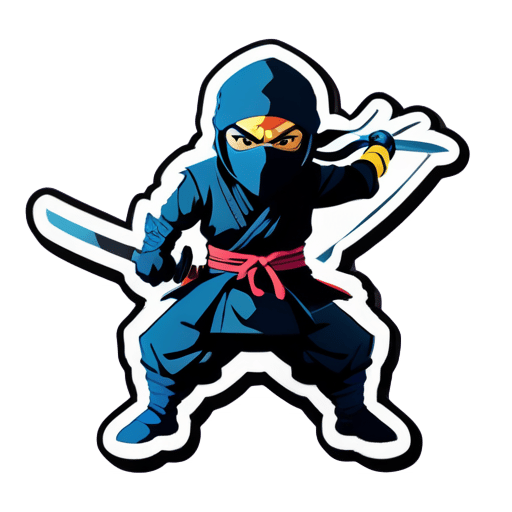 ninja shan sticker