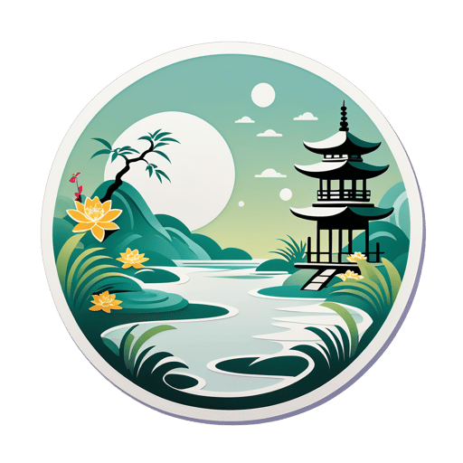 Zen Garden Tranquility sticker