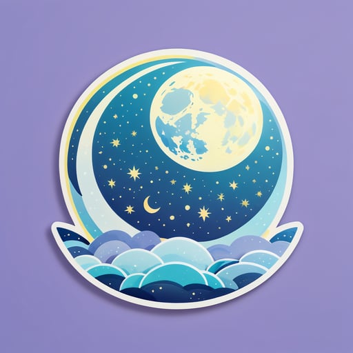寧靜的月亮 sticker