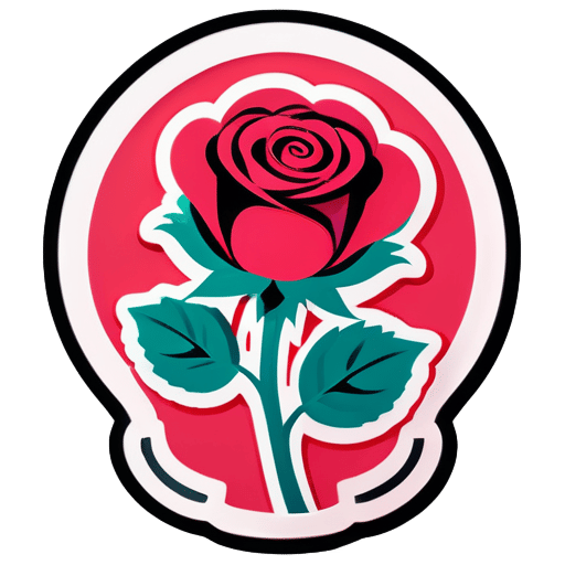 guts with rose sticker