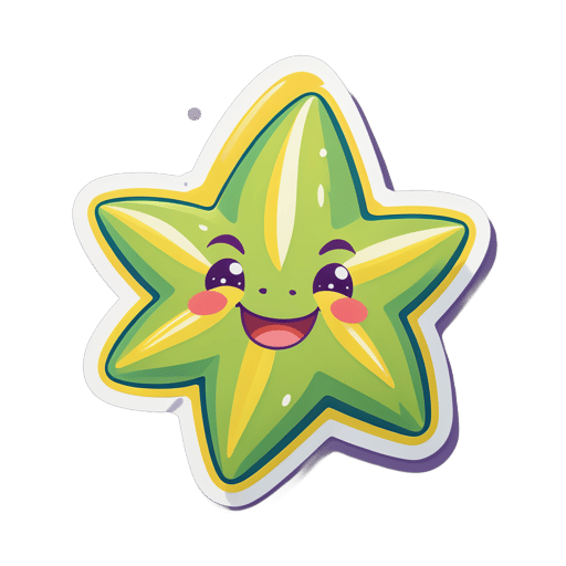 Silly Starfruit sticker