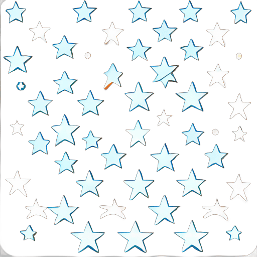 ngôi sao màu cam sticker