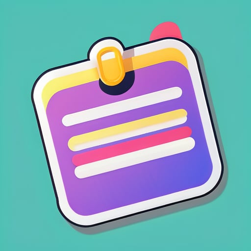 Um adesivo de site de planejamento de eventos que ajuda a organizar tarefas sticker