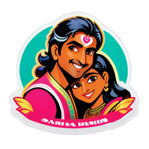 Ramki liebt Shalini sticker
