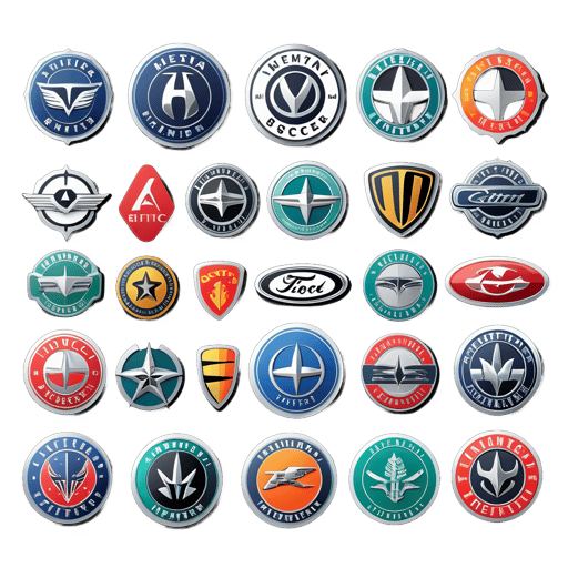 Biểu tượng của các nhà sản xuất ô tô sticker