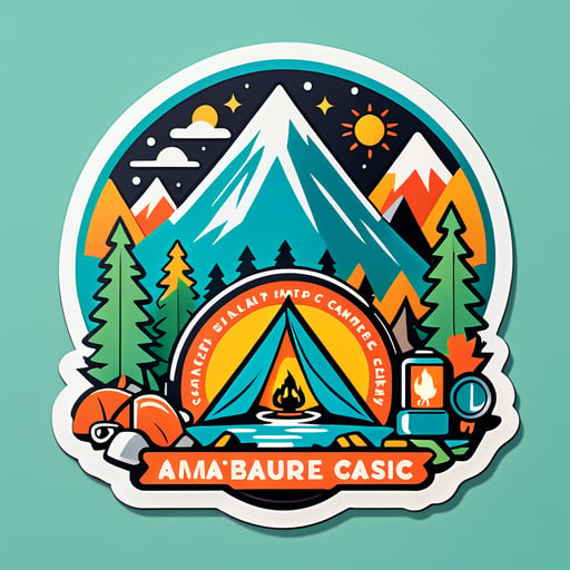 Adventure Camping Gear sticker