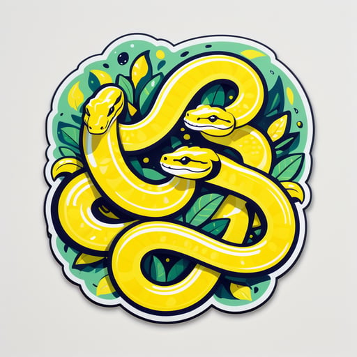 结实的柠檬蛇 sticker