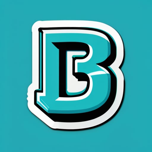 tạo một logo có tên là "TS" trong font chữ "Bradley Hand ITC" và màu sắc nên là "Turquoise" sticker
