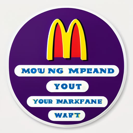 As pessoas devem comer no McDonald's todas as manhãs. sticker