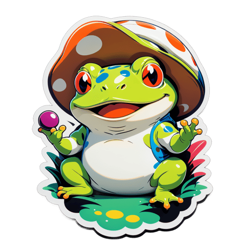 Lively Toad Meme sticker