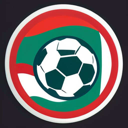 soccer world up in morocco
 sticker