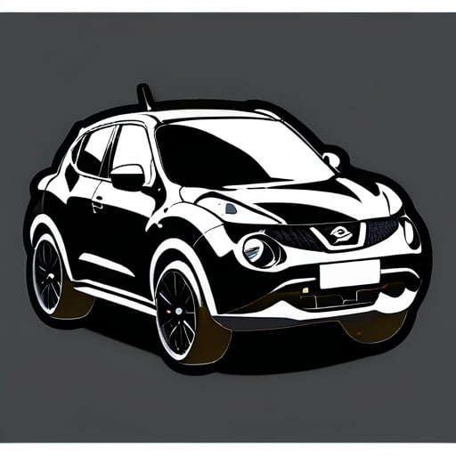 Nissan Juke noir sticker
