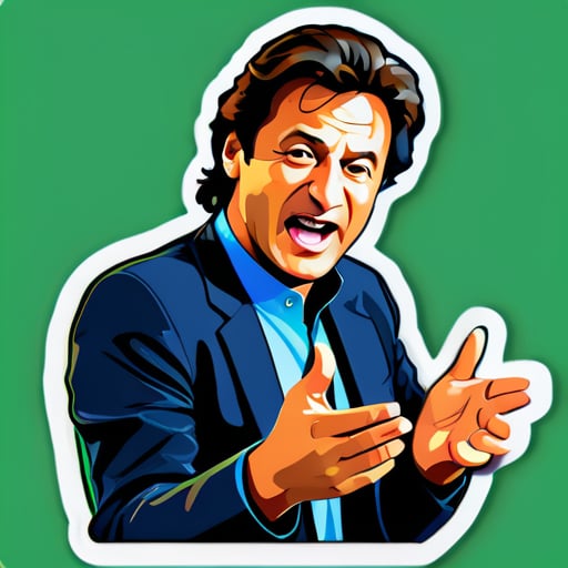 dame la pegatina de Imran Khan sticker