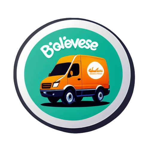 Logo für mein Unternehmen DelivEase sticker