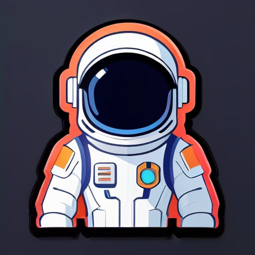 Avatar de astronauta al estilo de Nintendo, 2D sticker