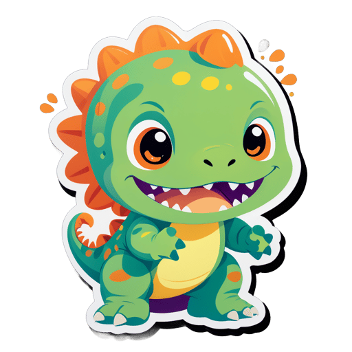 Lindo Bebé Dinosaurio sticker