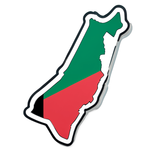Carte de la Palestine sticker