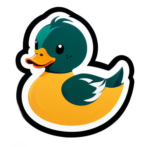 duck duck duck sticker
