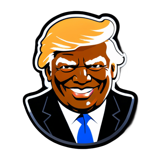 Donald Trump negro sticker