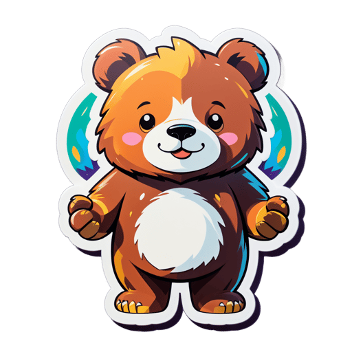 Friendly Bear Guardian sticker