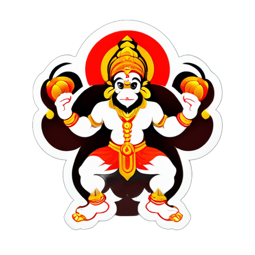 dios hanuman sticker