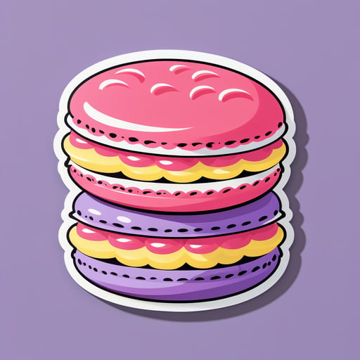 Délicieux Macaron sticker