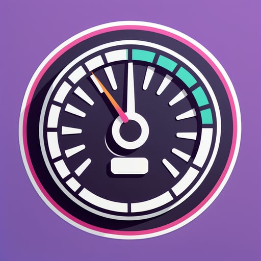 Biểu tượng đồng hồ đo tốc độ sticker