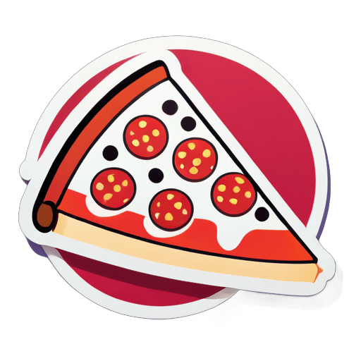 Pizza caliente sticker
