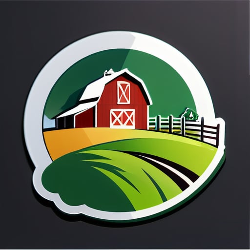 tạo logo cho trang trại gia cầm sticker
