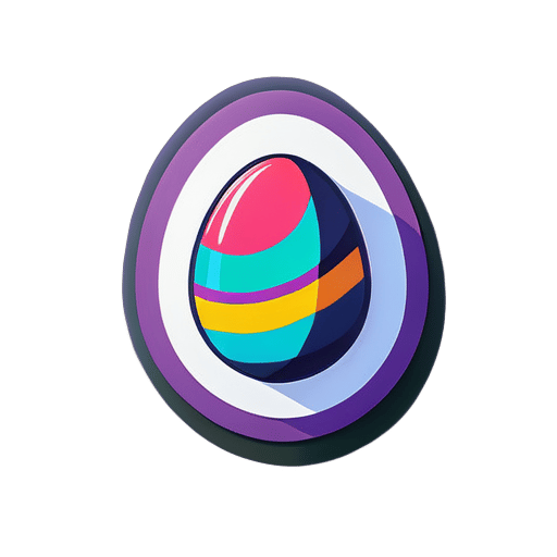 easter egg sticker