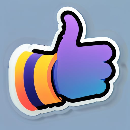 thumb up sticker