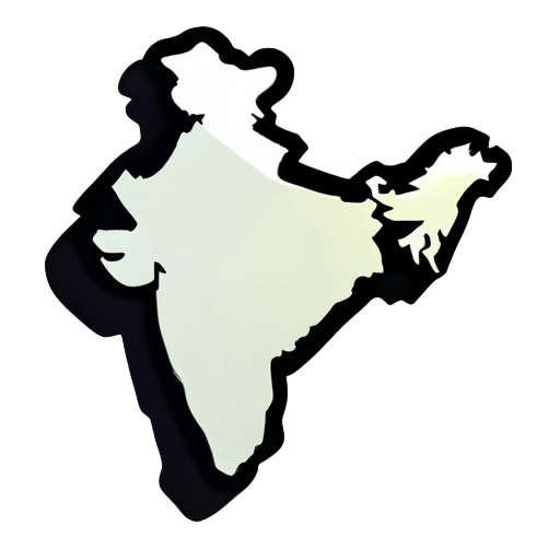 Map of india sticker