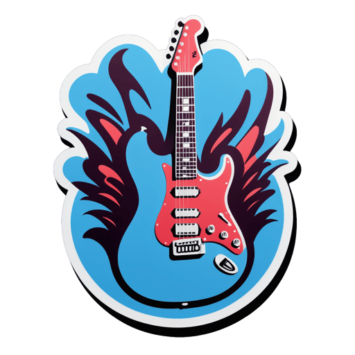 Solo Guitar Điện sticker