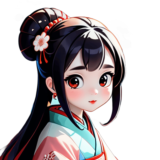 Girl Character Design: She should be a cute, young girl with big eyes and soft facial features. Wearing traditional Hanfu or a modernized version, incorporating elements of Chinese traditional clothing while adding modern designs like trendy details or accessories. Long hair down or styled in a classical hair bun, adorned with hairpins or accessories. Guzheng: The guzheng should be a prominently visible instrument, depicting the girl playing it attentively. The guzheng's design should follow traditional Chinese styles but can include modern elements like more colors or decorations. Background Design: The background can be simple lines or feature Chinese-style patterns like clouds, landscapes, or ancient architecture. Consider adding modern elements like city skylines or contemporary buildings to emphasize a modern touch. Color Palette: Primarily soft tones such as light pink, light blue, etc. Incorporate traditional Chinese colors like red into the palette. sticker