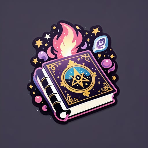 Libro de Hechizos Mágicos sticker